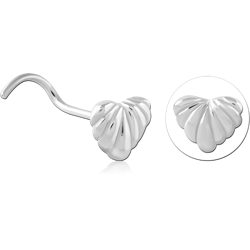 STERLING 925 SILVER CURVED NOSE STUD