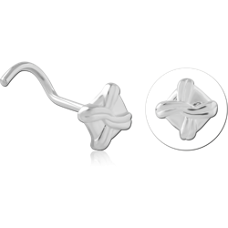 STERLING 925 SILVER CURVED NOSE STUD