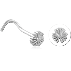 STERLING 925 SILVER CURVED NOSE STUD