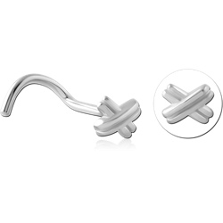 STERLING 925 SILVER CURVED NOSE STUD