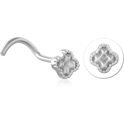 STERLING 925 SILVER CURVED NOSE STUD
