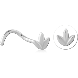 STERLING 925 SILVER CURVED NOSE STUD