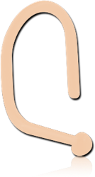 BIOFLEX® CURVED NOSE STUD WITH HALF BALL