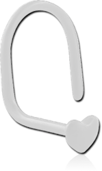 BIOFLEX® CURVED NOSE STUD WITH HEART