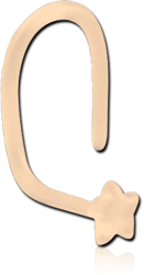 BIOFLEX® CURVED NOSE STUD WITH STAR