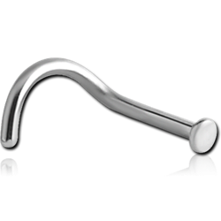 STERILE TITANIUM ALLOY CURVED DISC NOSE STUD