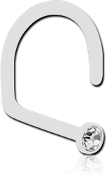 STERILE BIOFLEX® JEWELED CURVED NOSE STUD