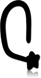 STERILE BIOFLEX® CURVED NOSE STUD WITH STAR