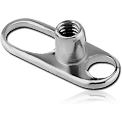 TITANIUM ALLOY INTERNALLY THREADED DERMAL ANCHOR PIN WITH BIG HOLE