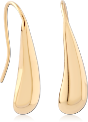 GOLD PVD 18K SURGICAL STEEL GRADE 316L EARRINGS PAIR