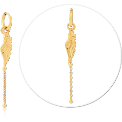 GOLD PVD COATED SURGICAL STEEL GRADE 316L HOOP EARRINGS