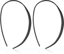 HEMETITE PVD COATED SURGICAL STEEL GRADE 316L EARRINGS PAIR