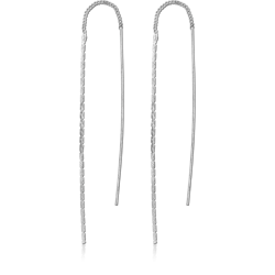 STERLING 925 SILVER PLATED EARRINGS PAIR