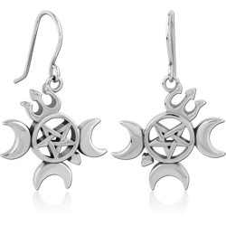 SURGICAL STEEL GRADE 316L EARRINGS PAIR