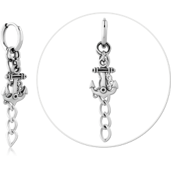 SURGICAL STEEL GRADE 316L HOOP EARRINGS