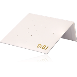 WHITE DISPLAY-IMITATION LEATHER STAND WITH LEG