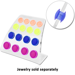 POLYMER DISPLAY FOR 16 EAR PLUGS