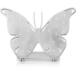 SURGICAL STEEL GRADE 316L MATT FINISH DISPLAY FOR THREADLESS TOPS WITH SILICONE SLEEVE-BUTTERFLY