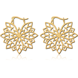 GOLD PVD COATED SURGICAL STEEL GRADE 316L HOOP EARRINGS