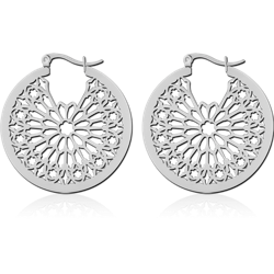 SURGICAL STEEL GRADE 316L HOOP EARRINGS