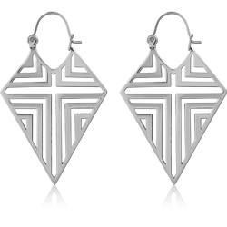 GOLD PVD COATED SURGICAL STEEL GRADE 316L HOOP EARRINGS PAIR