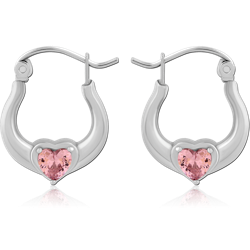 SURGICAL STEEL GRADE 316L HOOP EARRINGS PAIR