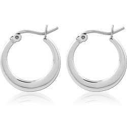 SURGICAL STEEL GRADE 316L HOOP EARRINGS PAIR
