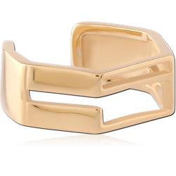 GOLD PVD 18K COATED SURGICAL STEEL GRADE 316L EAR CUFF