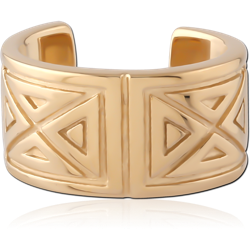 GOLD PVD 18K COATED SURGICAL STEEL GRADE 316L EAR CUFF