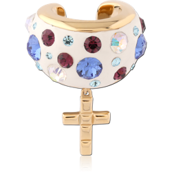 STERLING 925 SILVER GOLD PLATED 18K EAR CUFF