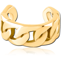 GOLD PVD COATED SURGICAL STEEL GRADE 316L EAR CUFF