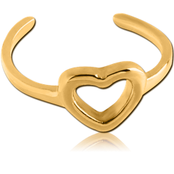 GOLD PVD COATED SURGICAL STEEL GRADE 316L EAR CUFF