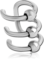 SURGICAL STEEL GRADE 316L ILLUSION EAR CUFF
