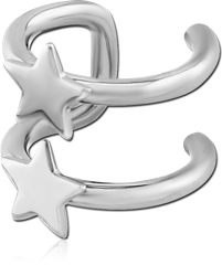 SURGICAL STEEL GRADE 316L ILLUSION EAR CUFF