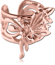 ROSE GOLD PVD COATED SURGICAL STEEL GRADE 316L EAR CUFF