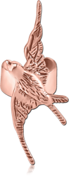 ROSE GOLD PVD COATED SURGICAL STEEL GRADE 316L EAR CUFF -BIRD