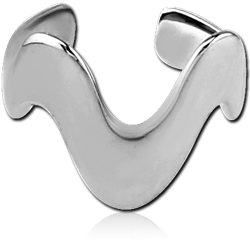 SURGICAL STEEL GRADE 316L EAR CUFF - W