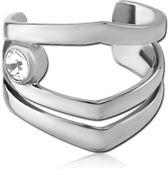 SURGICAL STEEL GRADE 316L JEWELED EAR CUFF