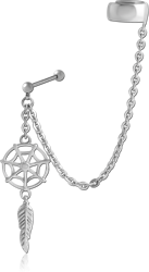 SURGICAL STEEL GRADE 316L EAR CUFF - DREAM CHATCHER