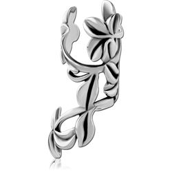 SURGICAL STEEL GRADE 316L EAR CUFF - LEAFS