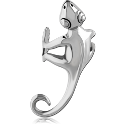 SURGICAL STEEL GRADE 316L EAR CUFF - LIZARD