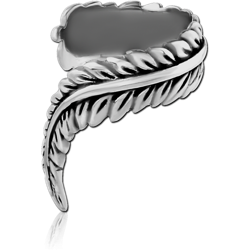 SURGICAL STEEL GRADE 316L EAR CUFF - FEATHER