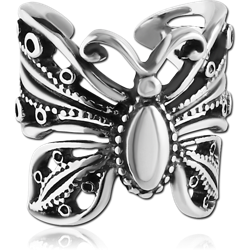 SURGICAL STEEL GRADE 316L EAR CUFF - FANCY BUTTERFLY