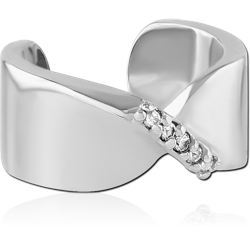 SURGICAL STEEL GRADE 316L JEWELED EAR CUFF