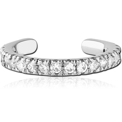 SURGICAL STEEL GRADE 316L JEWELED EAR CUFF