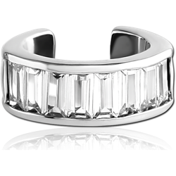 SURGICAL STEEL GRADE 316L JEWELED EAR CUFF