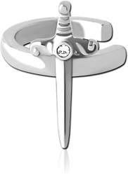 SURGICAL STEEL GRADE 316L JEWELED EAR CUFF