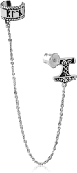 SURGICAL STEEL GRADE 316L JEWELED EAR CUFF