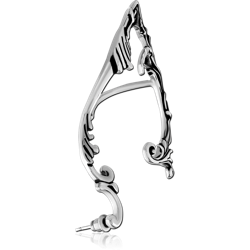 SURGICAL STEEL GRADE 316L EAR CUFF -  RIGHT