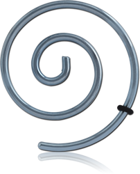 SURGICAL STEEL GRADE 316L ANODISED WIRE EAR SPIRAL